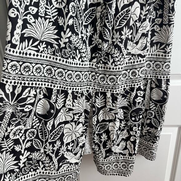 NWT Johnny Was Luciana Tank Dress Black White Sun Moon S Boho Resort Linen - Picture 14 of 16